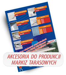 Folder części do produkcji markiz tarasowych